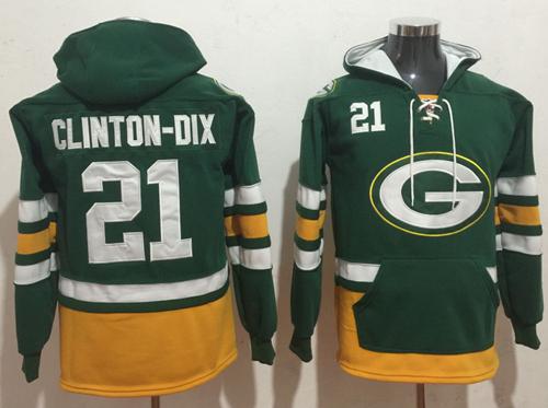 Nike Packers #21 Ha Ha Clinton-Dix Green/Gold Name & Number Pullover NFL Hoodie